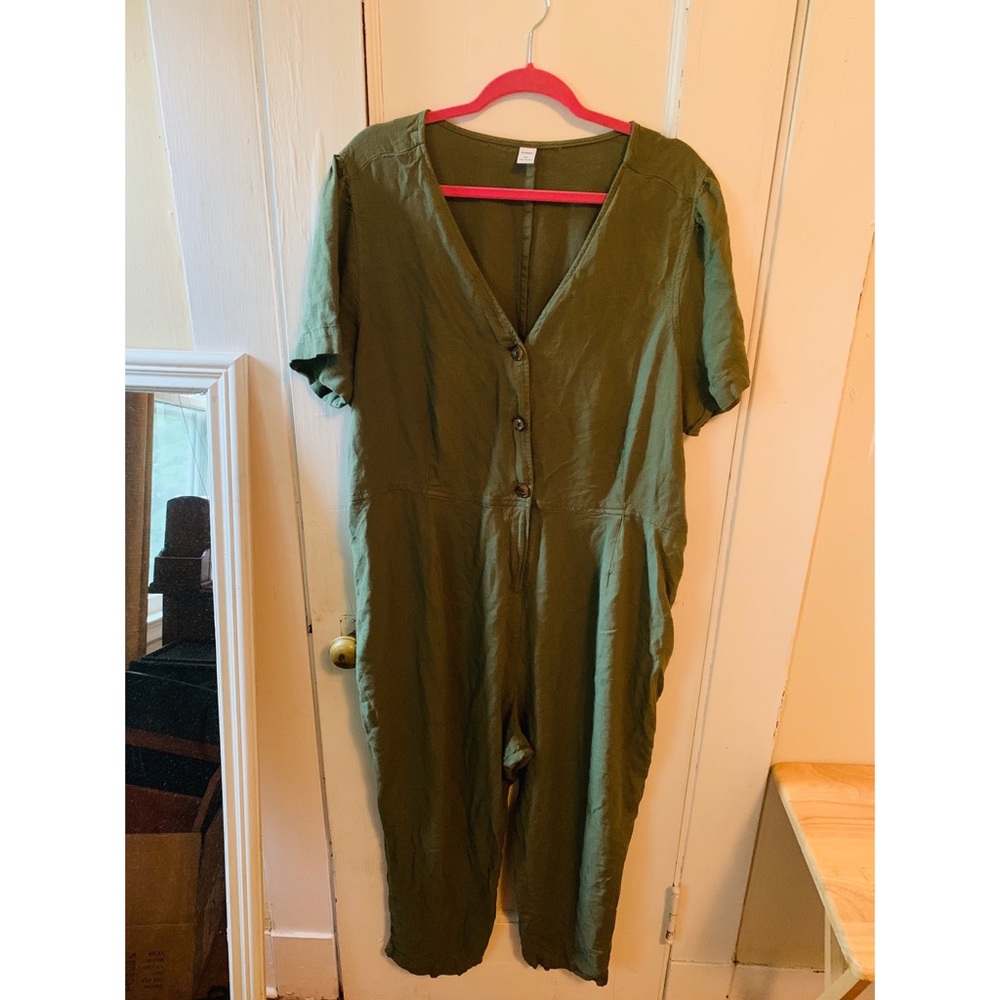Old Navy Olive Jumpsuit Size XXL